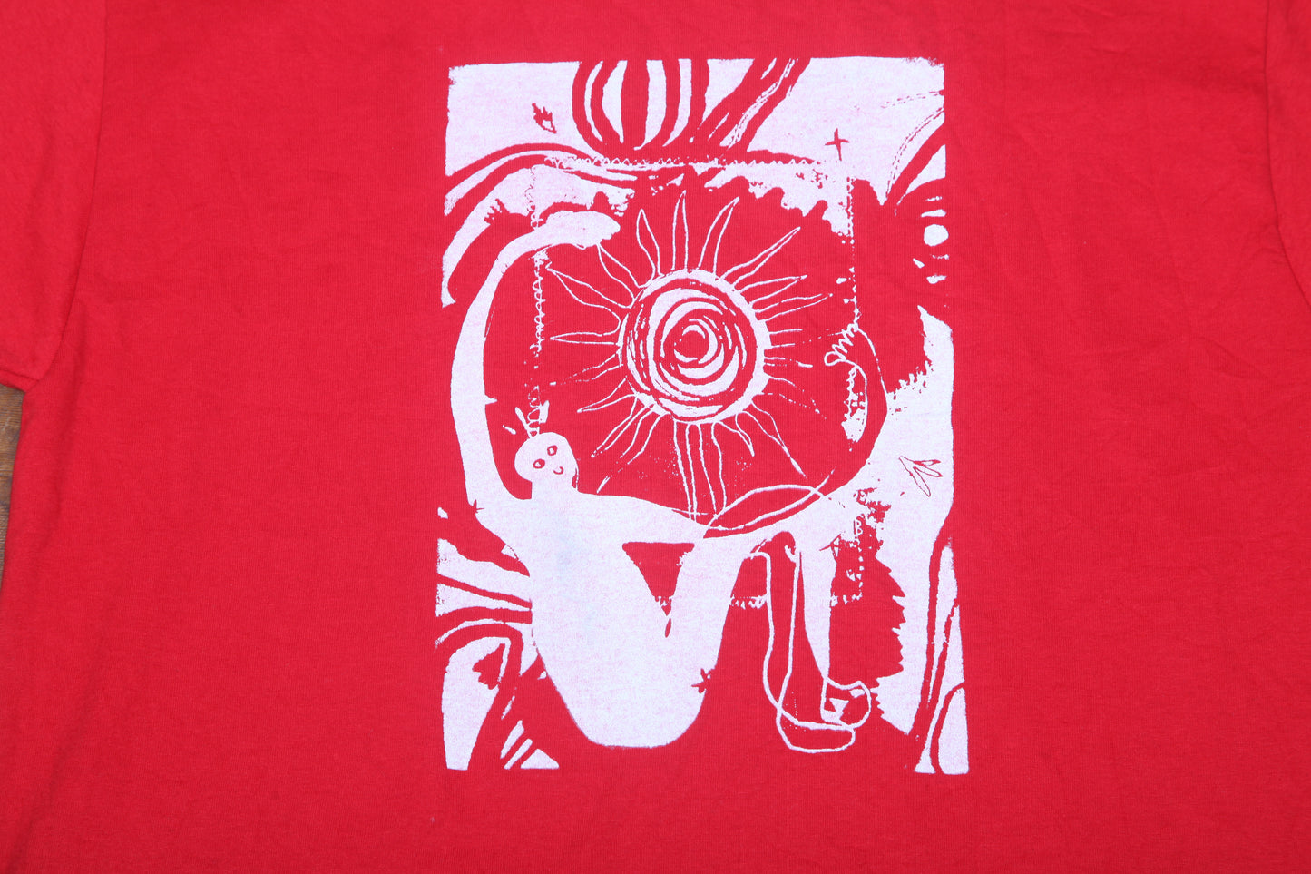Upcycled Graphic Screenprint T-Shirt (L)