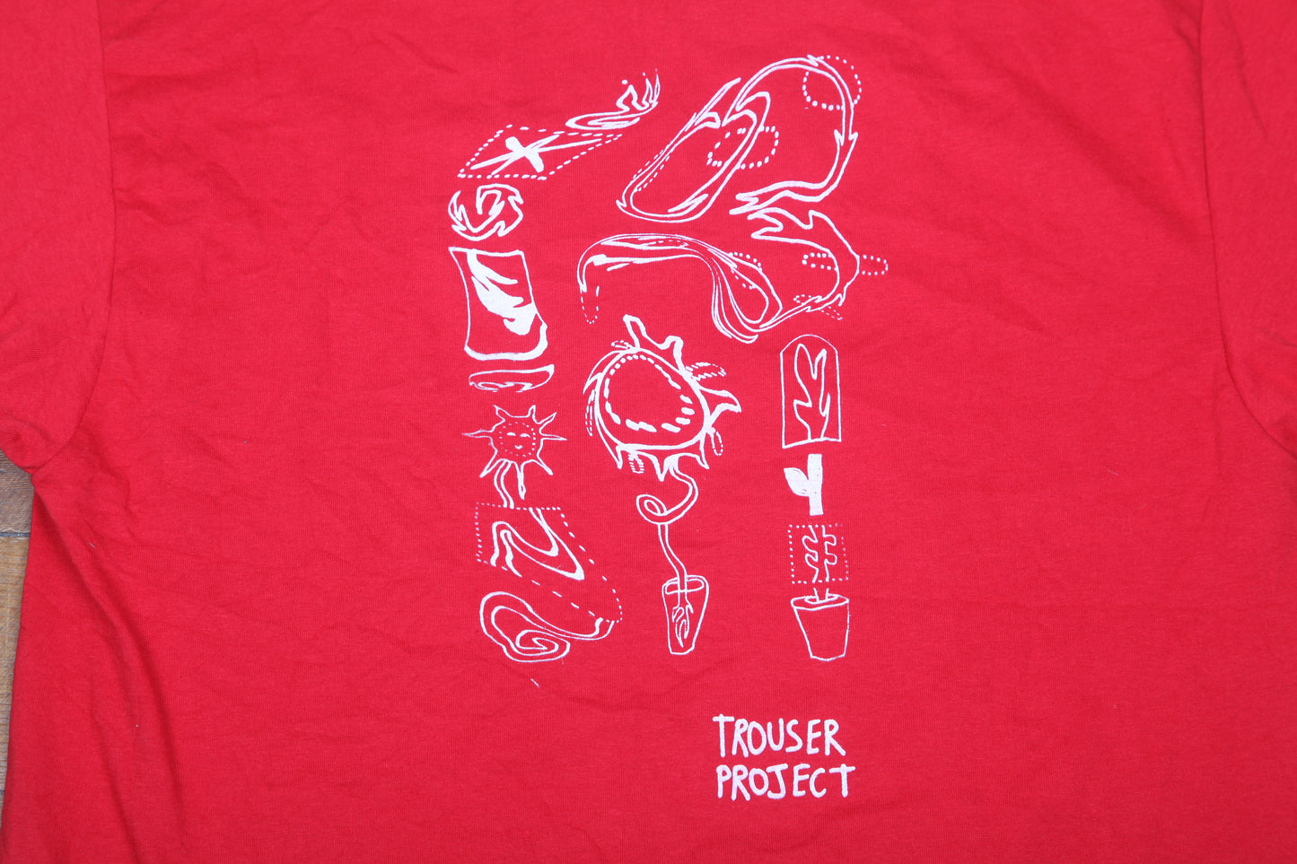 Upcycled Graphic Screenprint T-Shirt (L)