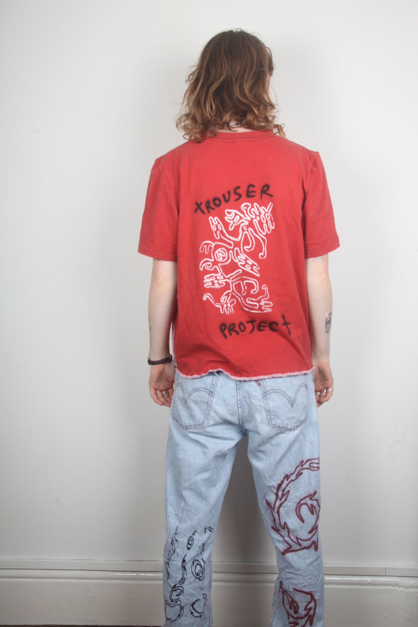 Upcycled Graphic Screenprint T-Shirt (XL)