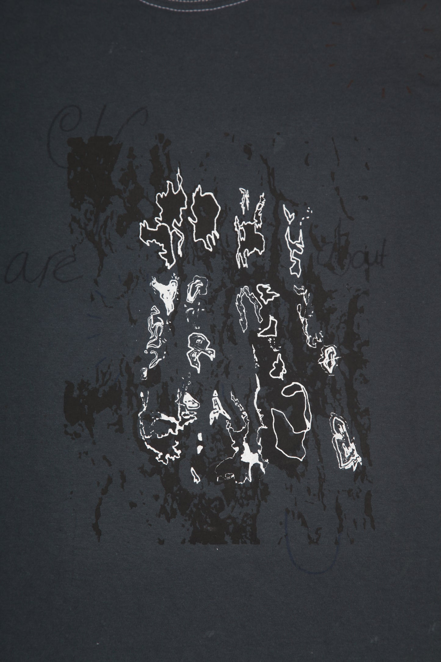 Upcycled Graphic Screenprint T-Shirt (S)