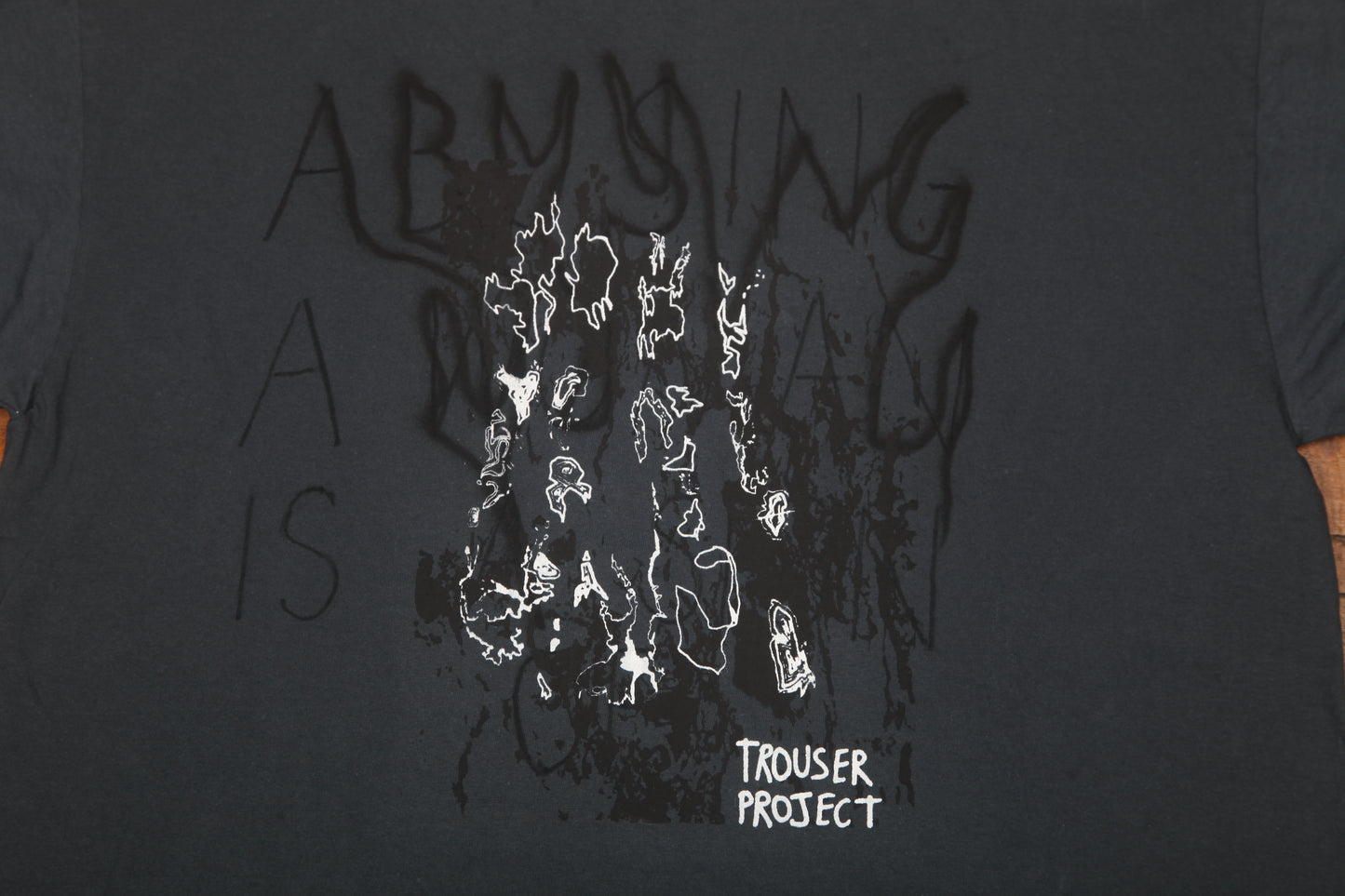 Upcycled Graphic Screenprint T-Shirt (L)