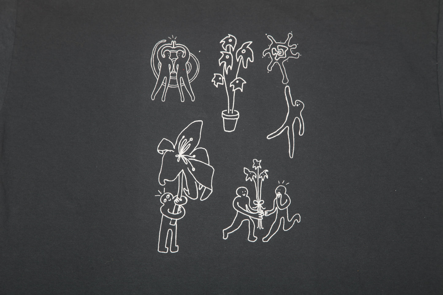 Upcycled Graphic Screenprint T-Shirt (L)