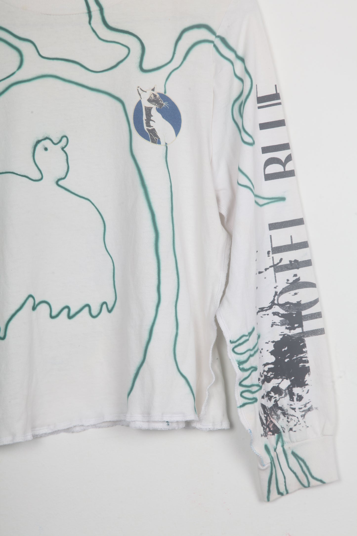 Reworked 1of1 Long Sleeve Figure Hugging Tee (M)