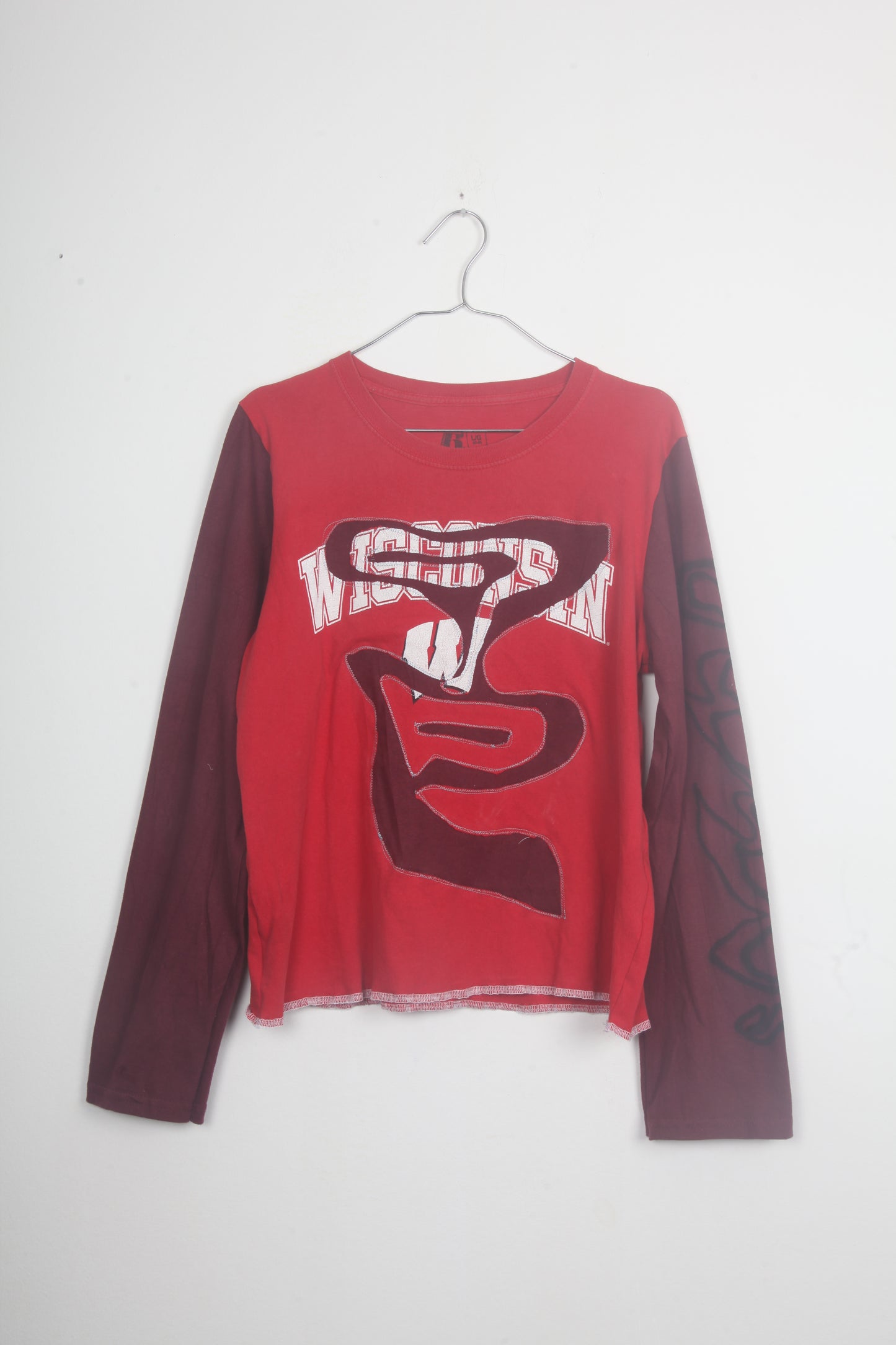 Reworked 1of1 Long Sleeve Figure Hugging Tee (XL)