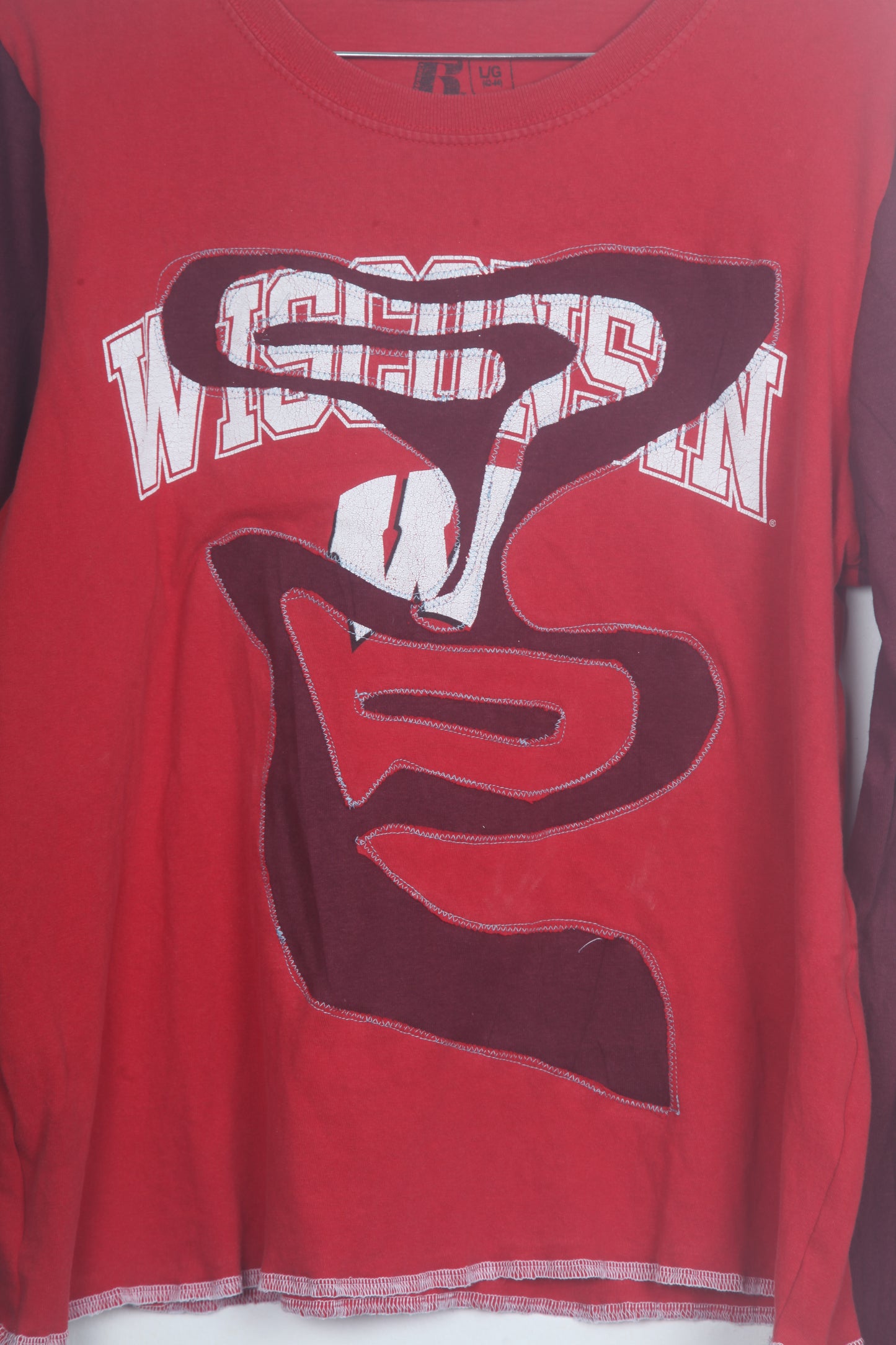 Reworked 1of1 Long Sleeve Figure Hugging Tee (XL)
