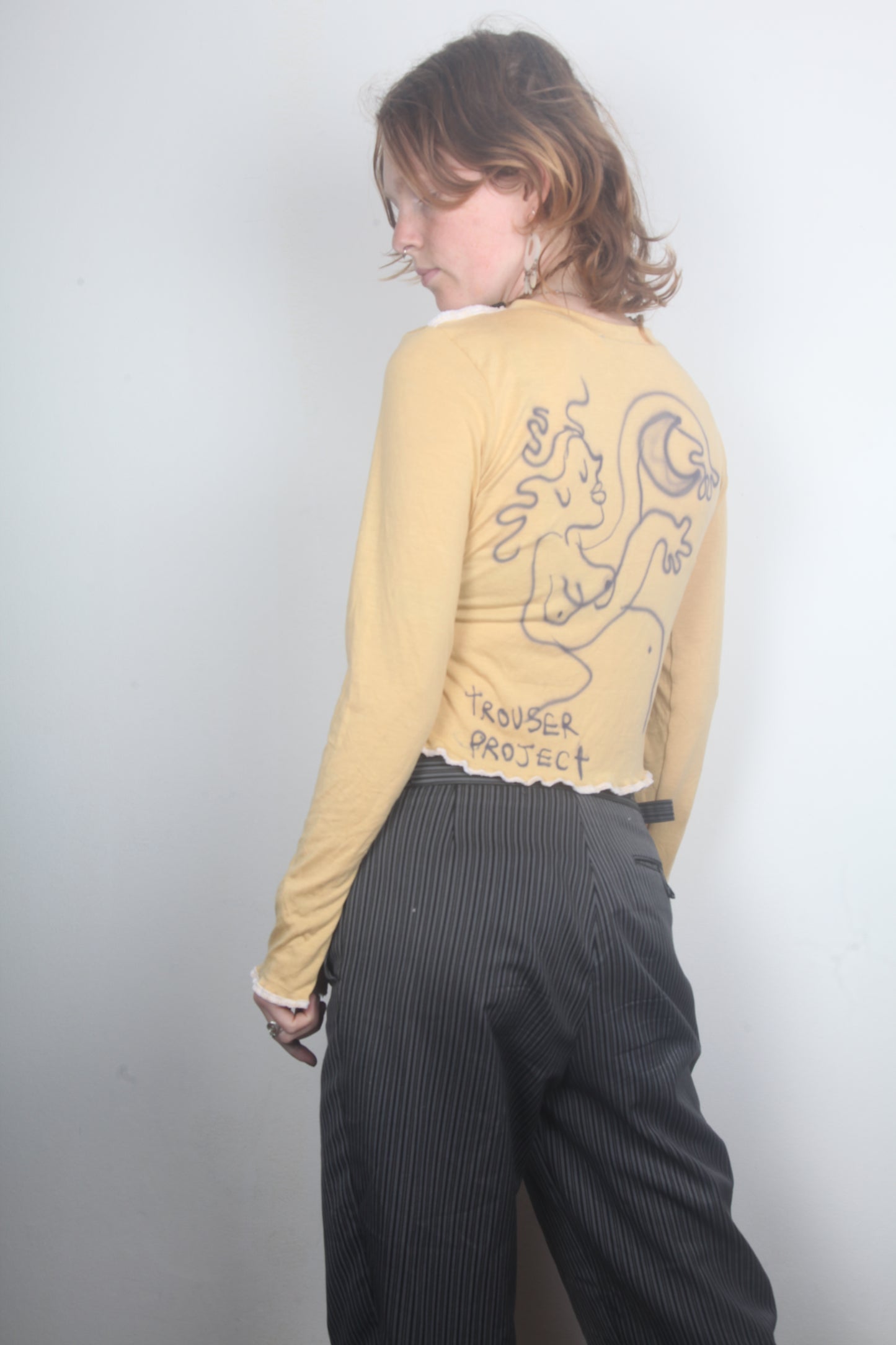 Reworked 1of1 Long Sleeve Figure Hugging Tee (S)