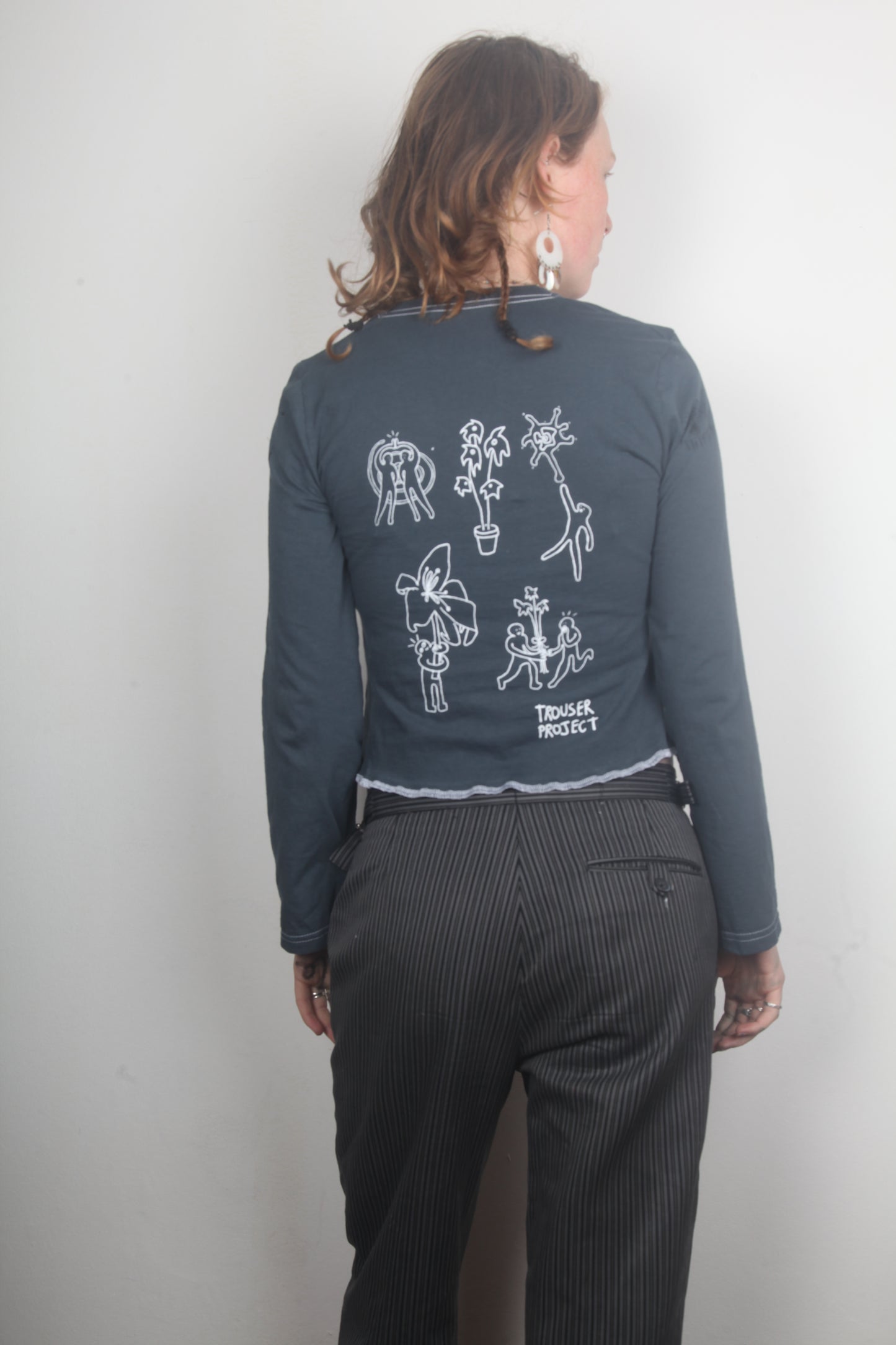 Reworked 1of1 Long Sleeve Figure Hugging Tee (S)