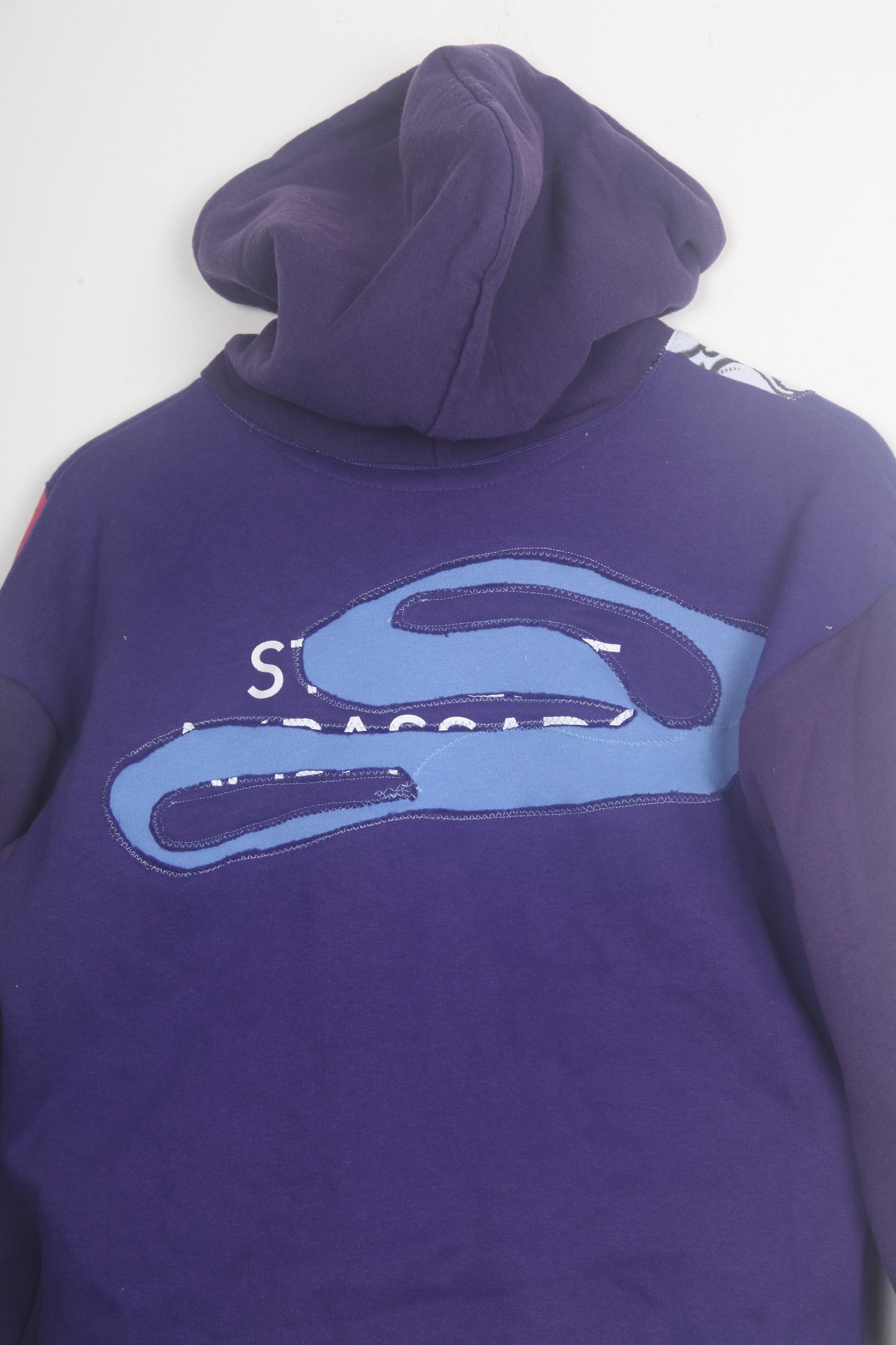 Patchwork Funky Purple Hoodie (M)