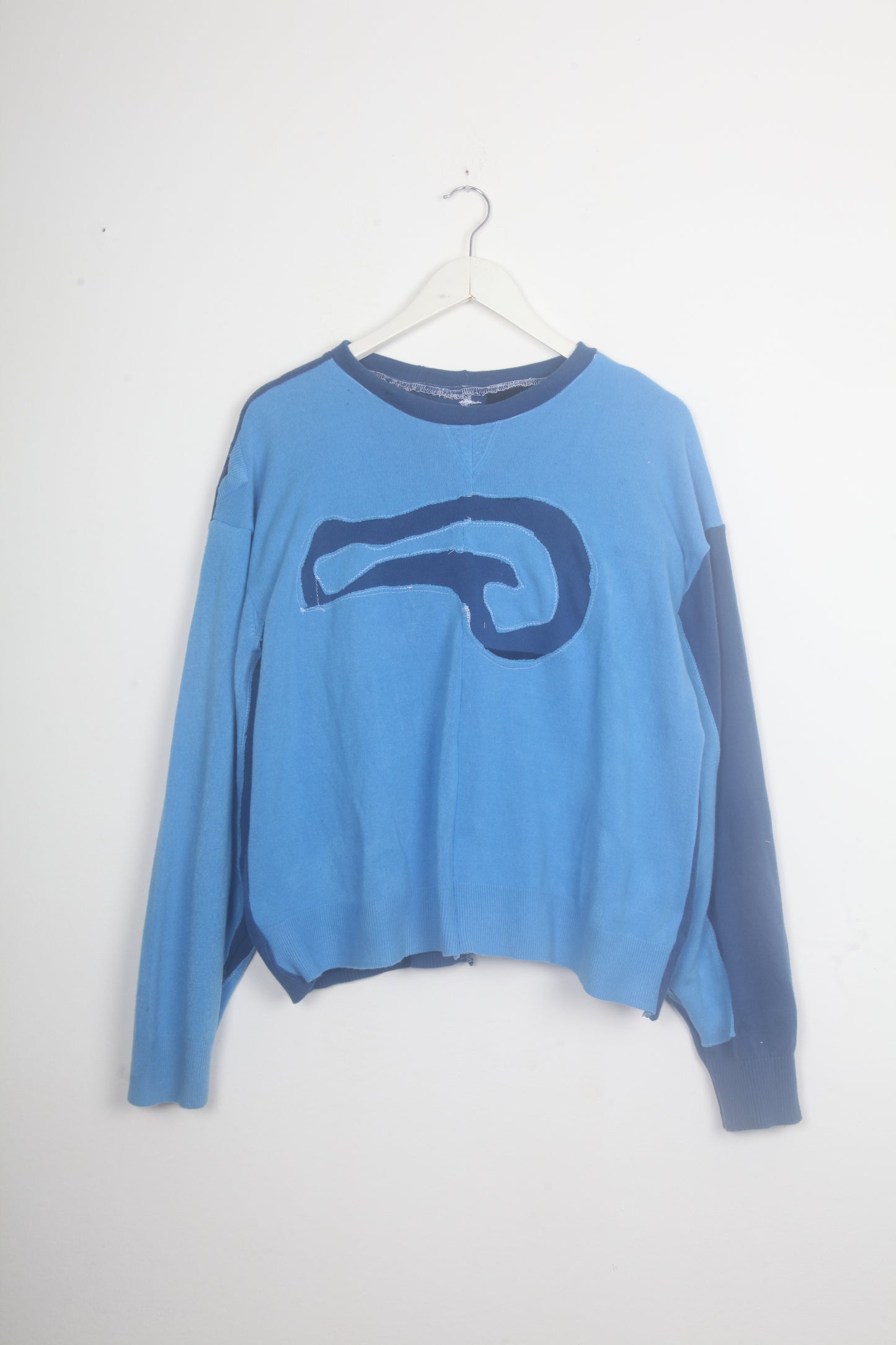 Knit Blue Funky Jumper (L)