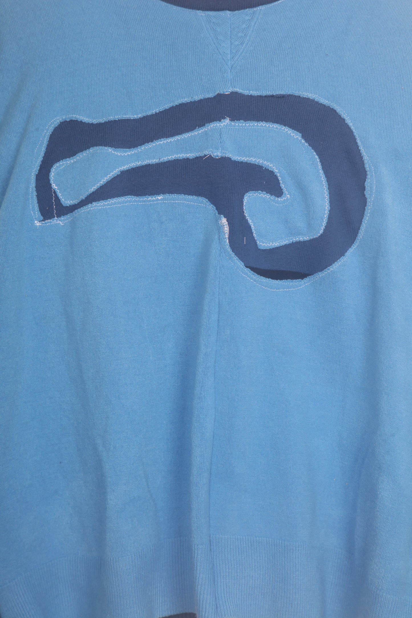 Knit Blue Funky Jumper (L)