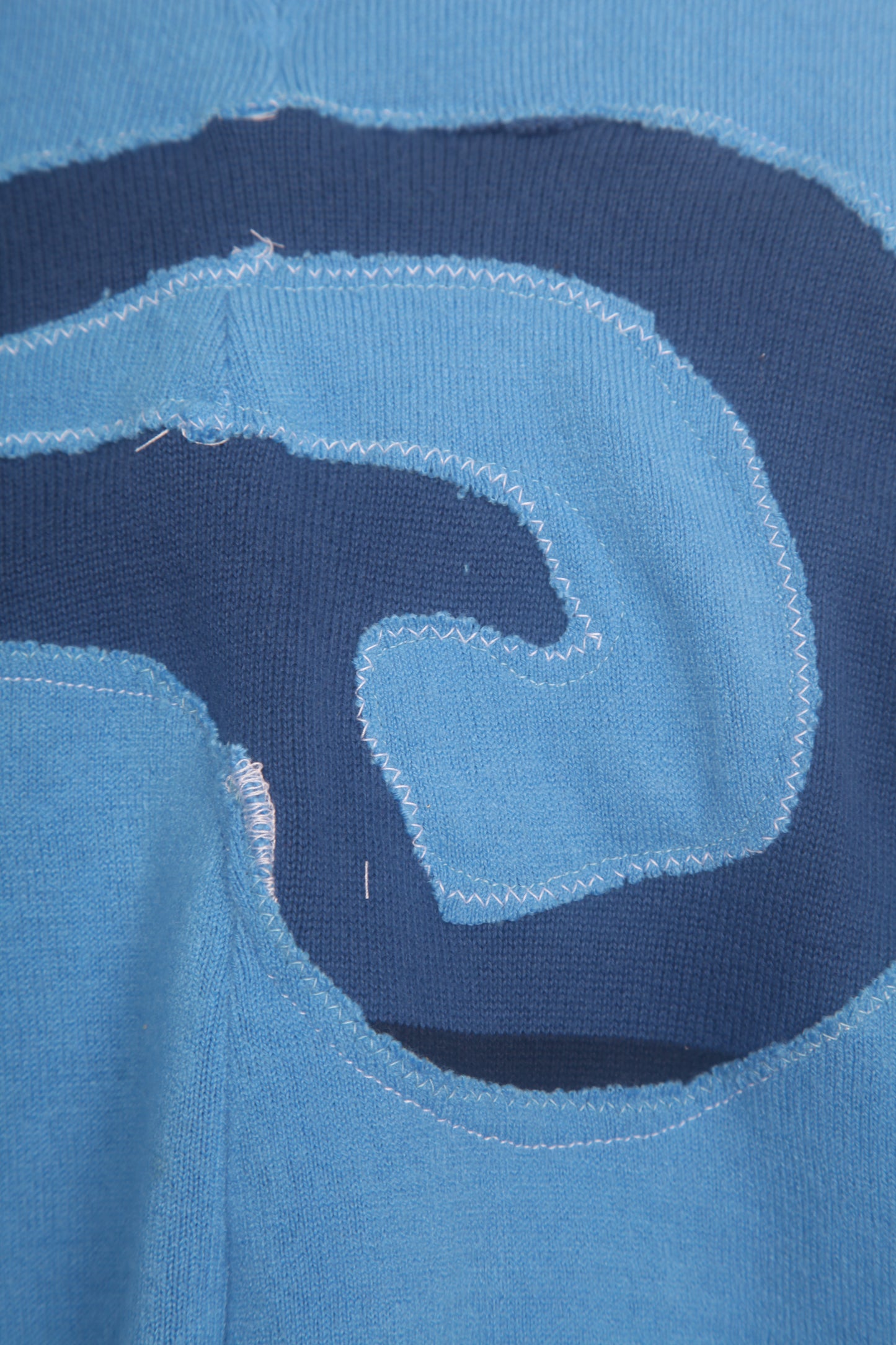 Knit Blue Funky Jumper (L)