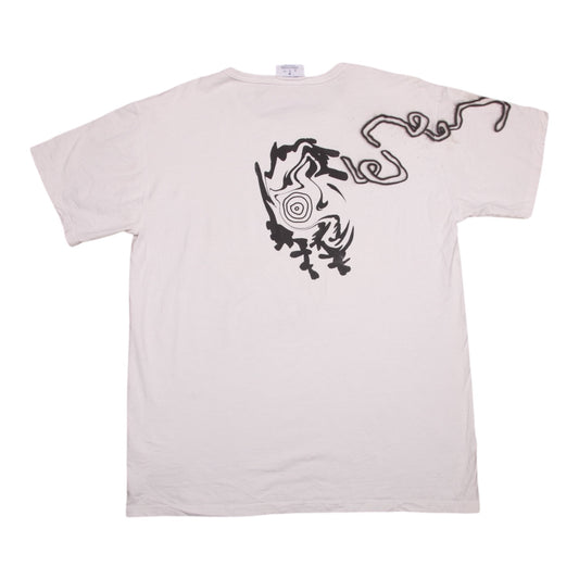 Upcycled Illustrated Screenprint T-shirt (M)