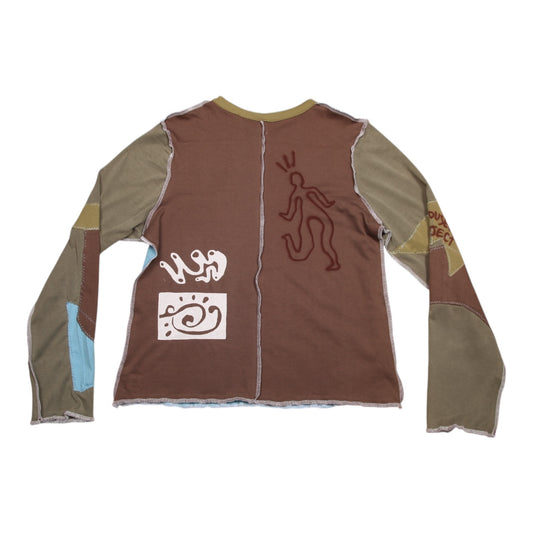 Long Sleeve Screenprint Fitted Tee (UK12/14)