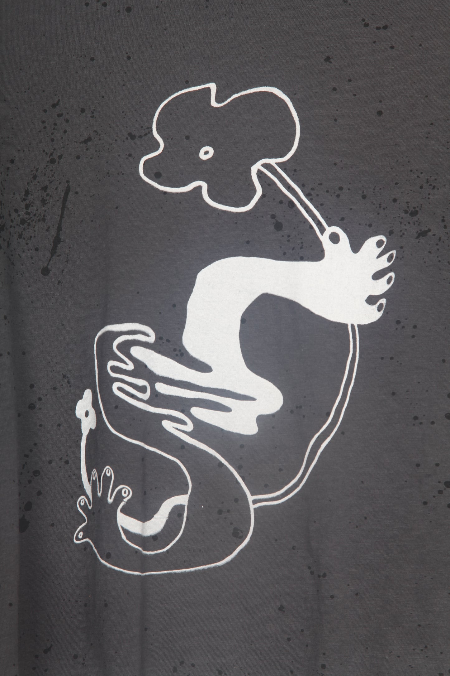 Cut & Sew Long Sleeve Top Graphic Prints (UK8)