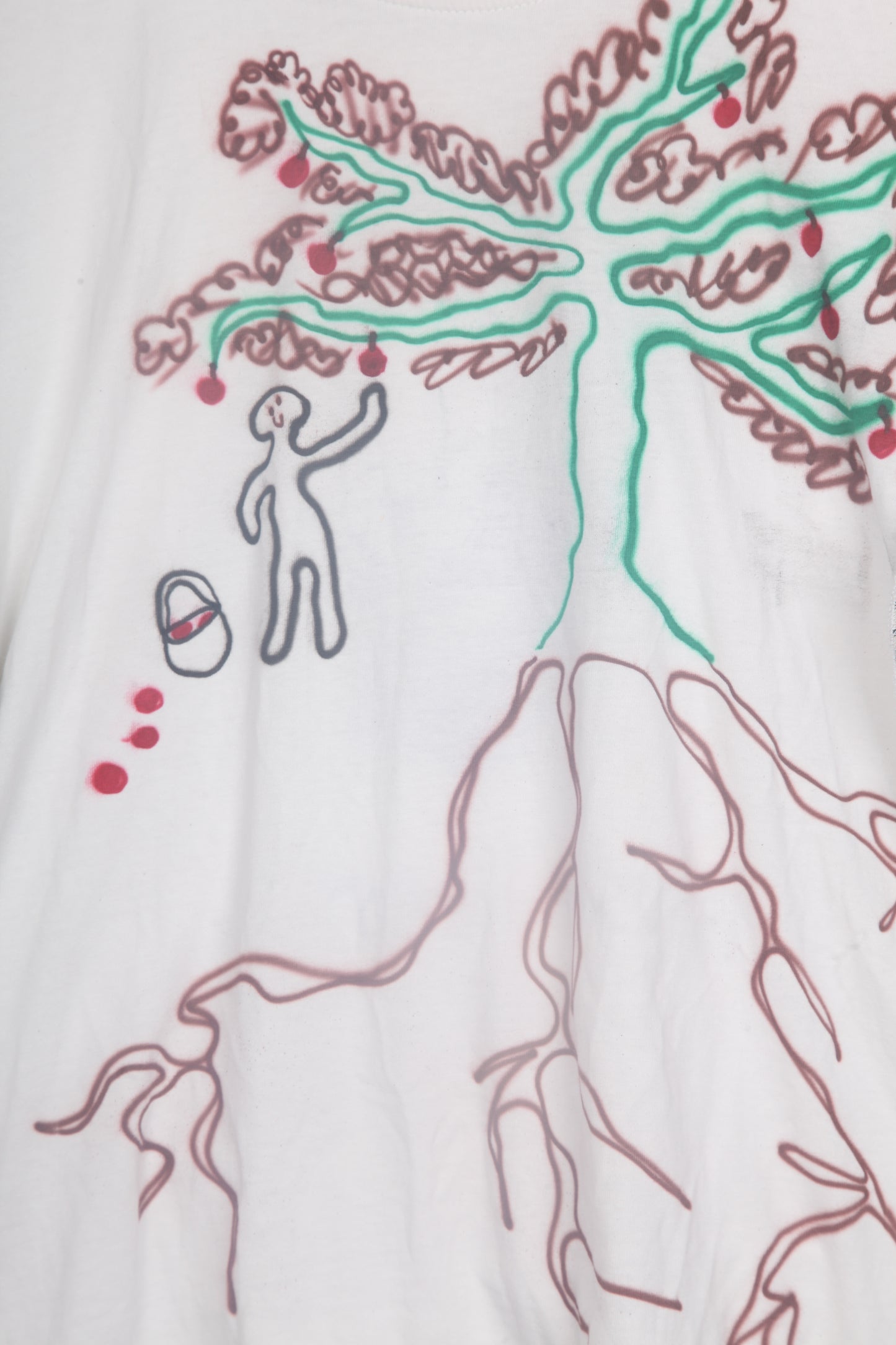 Cut & Sew Long Sleeve Top Graphic Prints (UK14)