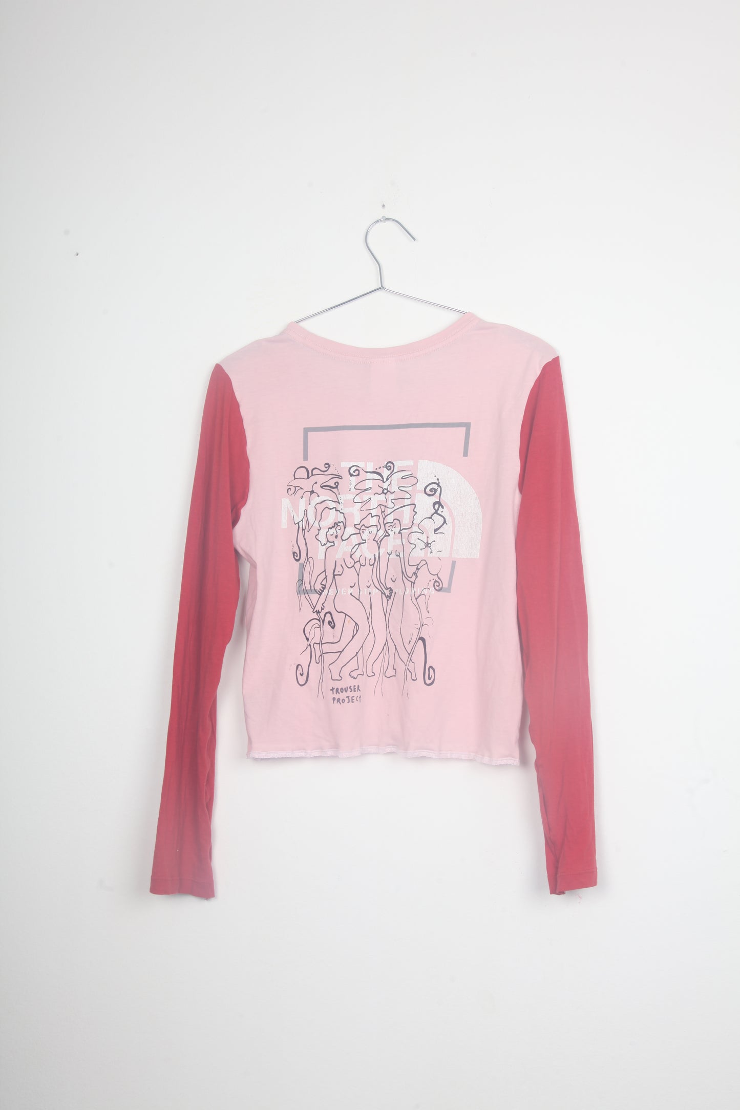 Cut & Sew Long Sleeve Top Graphic Prints (UK10)