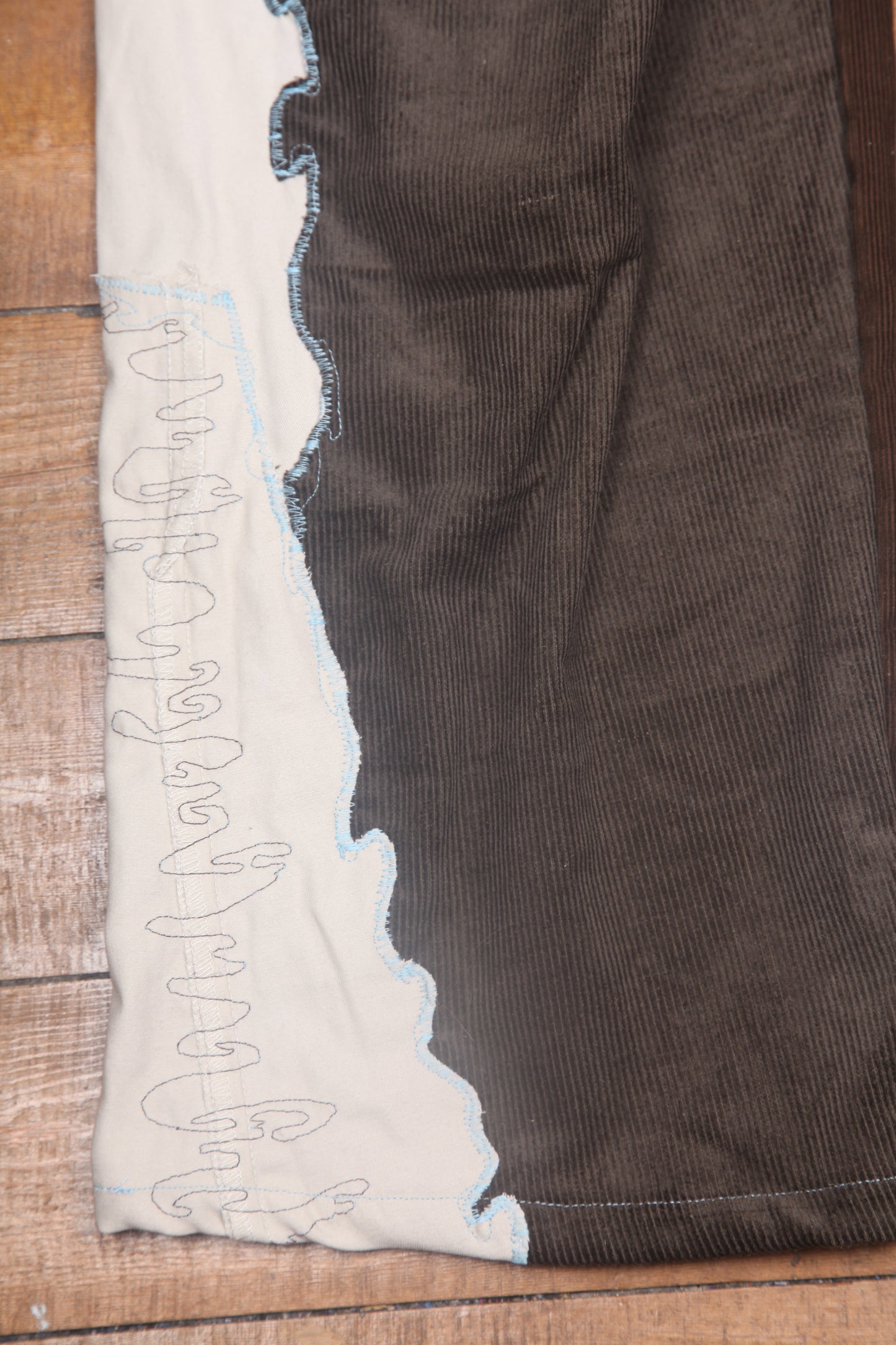 Handmade Corduroy Appliqué Trousers (W30)