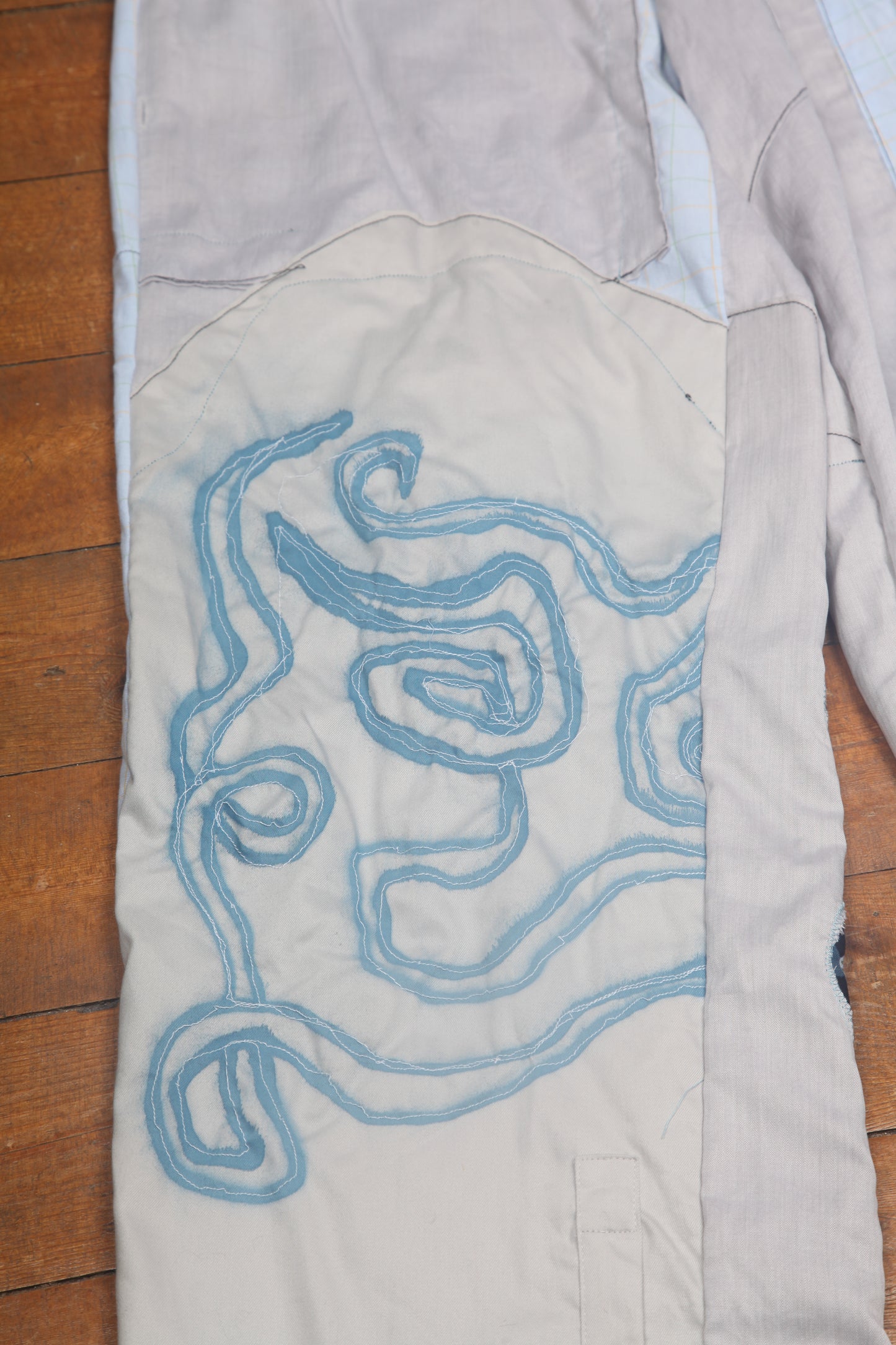 Handmade Appliqué Dragon Trousers (M)