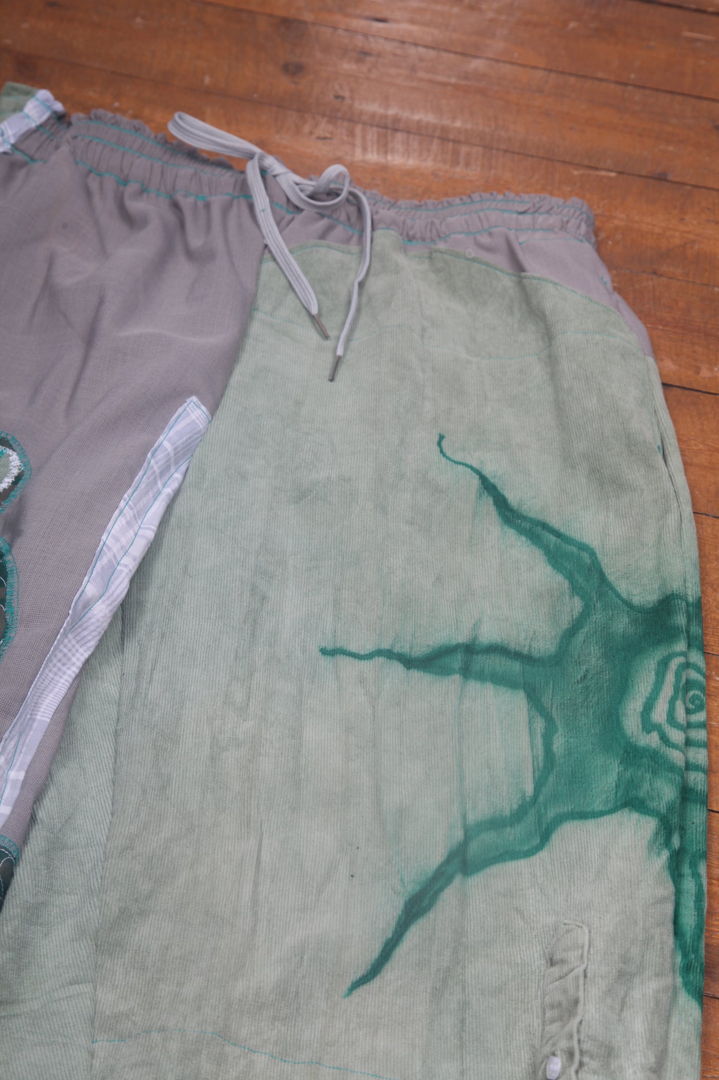 Handmade Appliqué Snake Trousers (L)