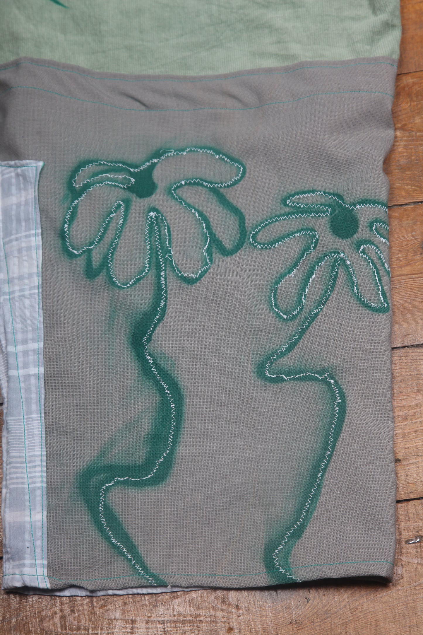 Handmade Appliqué Snake Trousers (L)