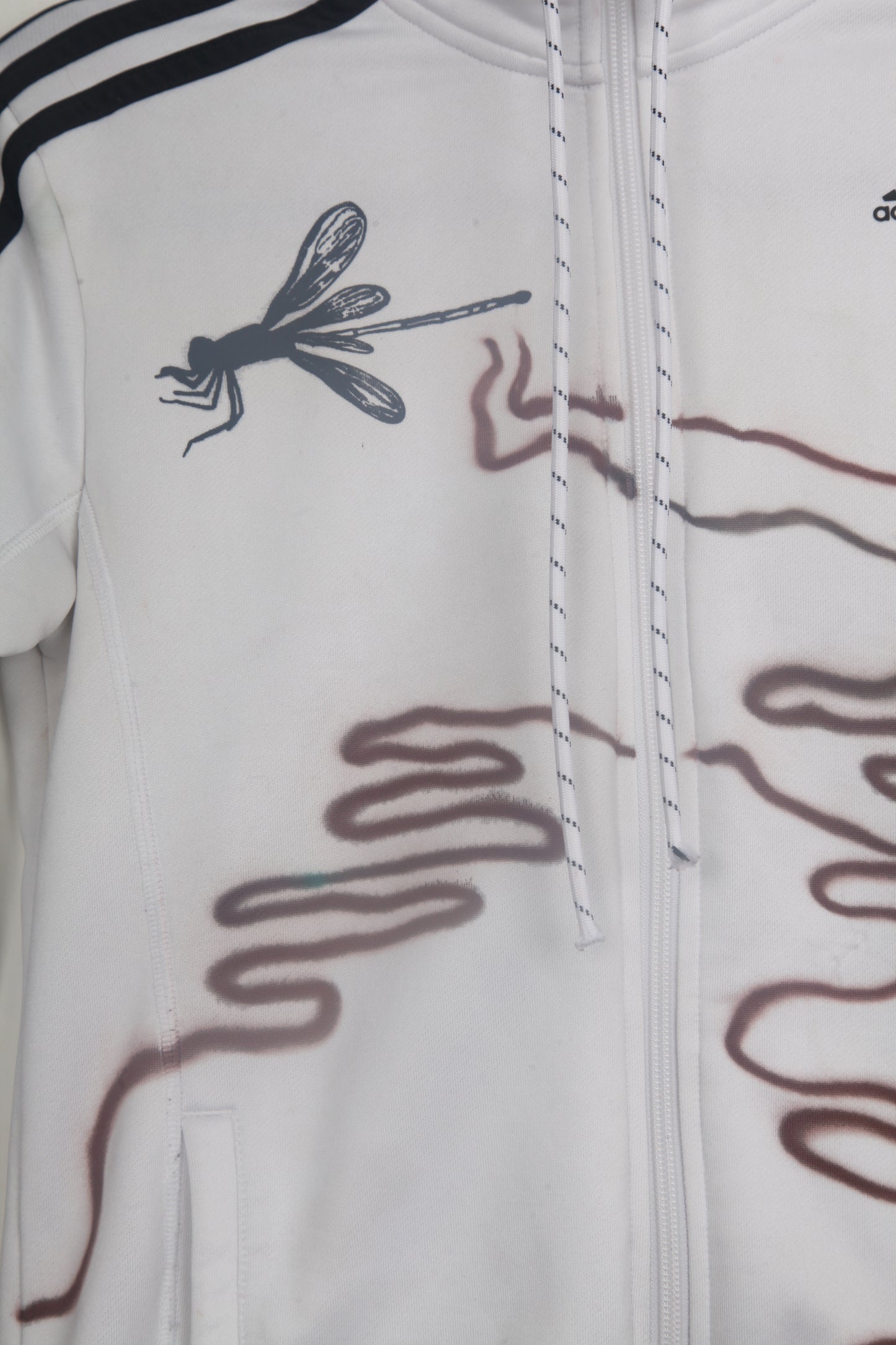 Zip Up Adidas Upcycled Jumper