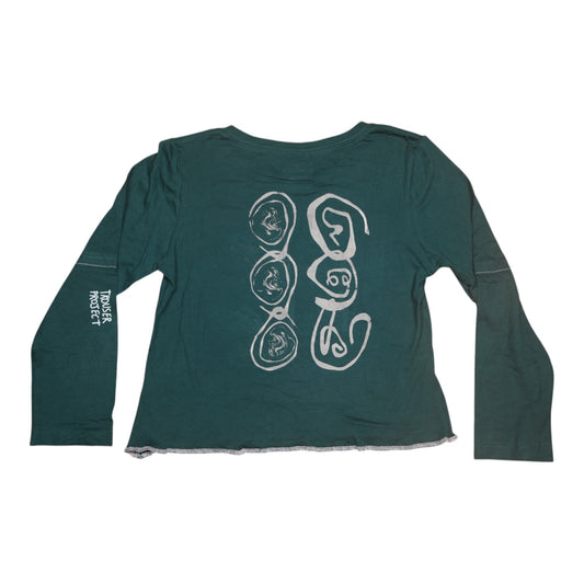 Long Sleeve Screenprint Fitted Tee (UK10/12)