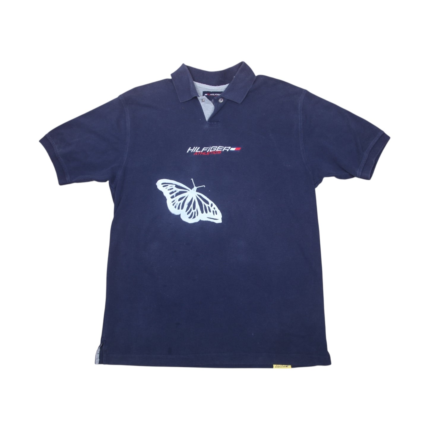Tommy Hilfiger Upcycled Graphic Screenprint Polo Shirt (L)