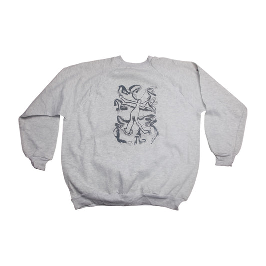 Screenprint Graphic Pullover Jumper (L)