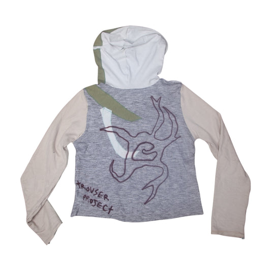 Reworked Hooded Long Sleeve Baby Tee (UK10)