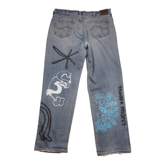 Lee Upcycled Screenprint Jeans (W38)