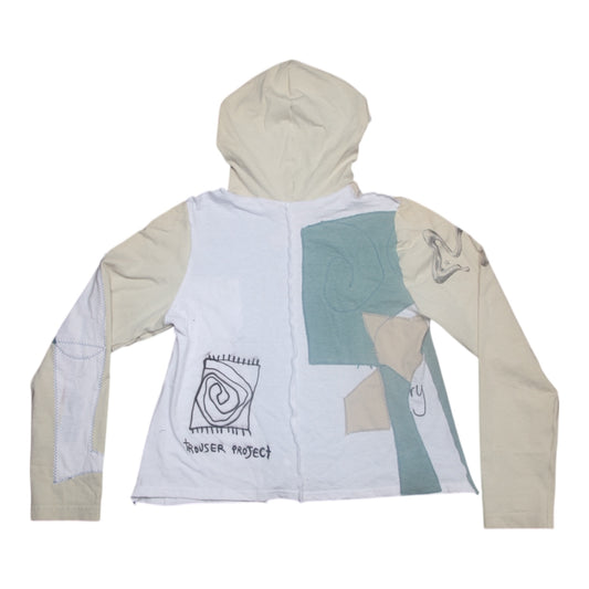 Long Sleeve Hooded Airbrush Top (UK14)