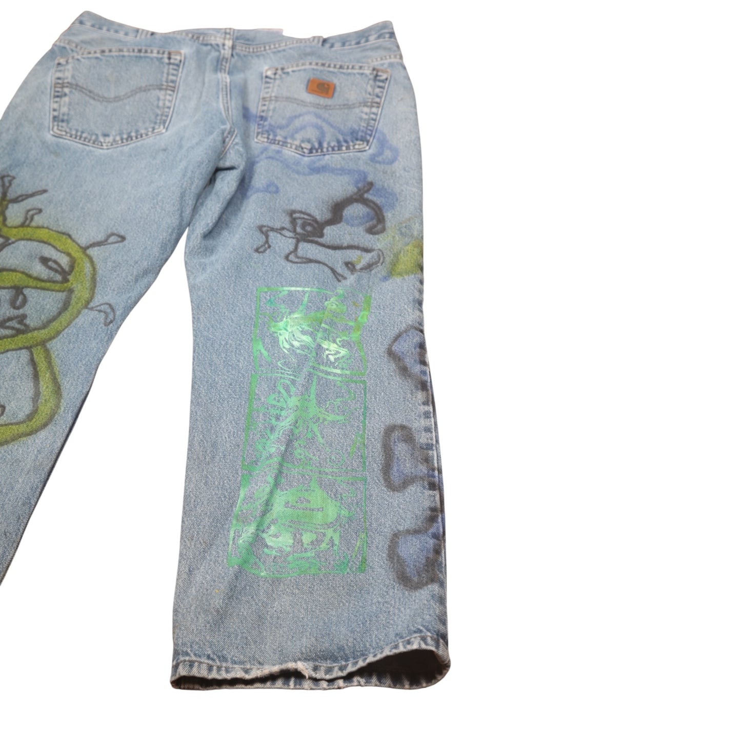Vintage Carhartt Jeans Reworked and Upcycled