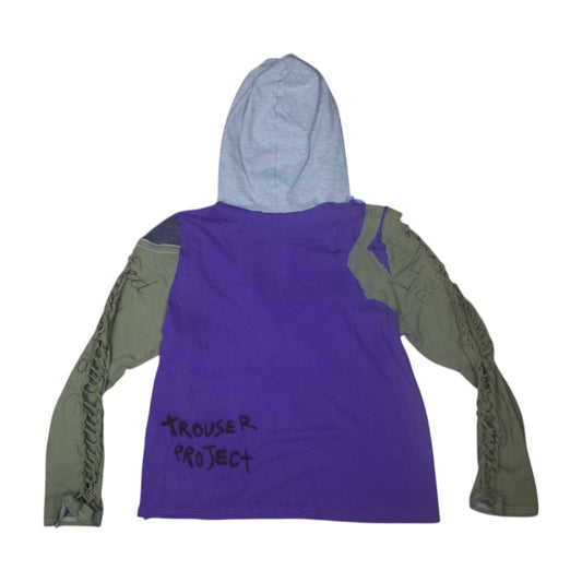 Reworked Hooded Long Sleeve Baby Tee (UK14)