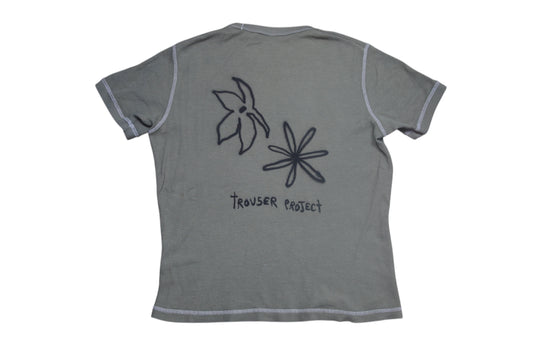 Short Sleeve Graphic Screenprint Upcycled T-Shirt (L)