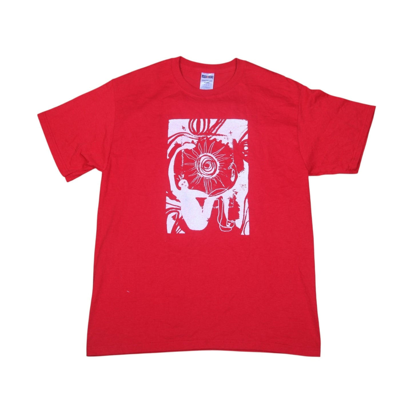 Upcycled Graphic Screenprint T-Shirt (L)