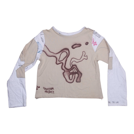 Long Sleeve Hooded Airbrush Top (UK10)