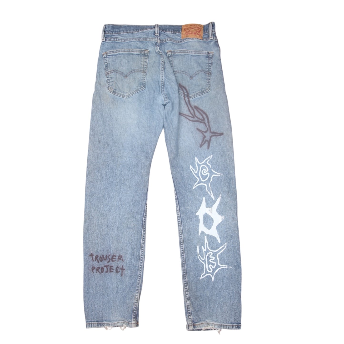 Reworked Printed Jeans (W32)