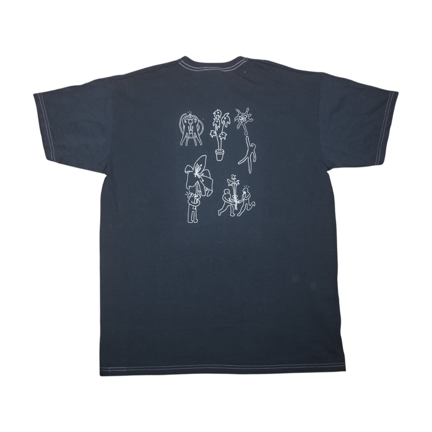 Upcycled Graphic Screenprint T-Shirt (L)