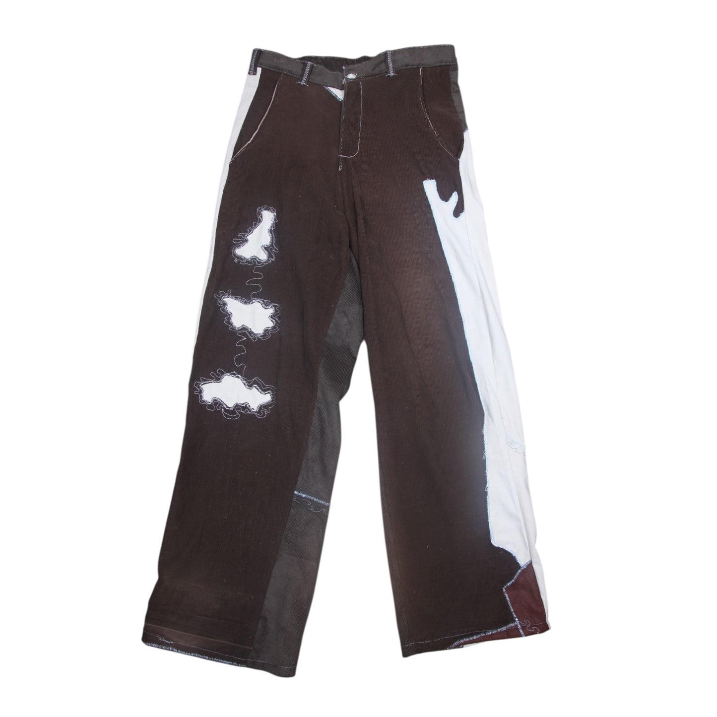 Handmade Corduroy Appliqué Trousers (W30)