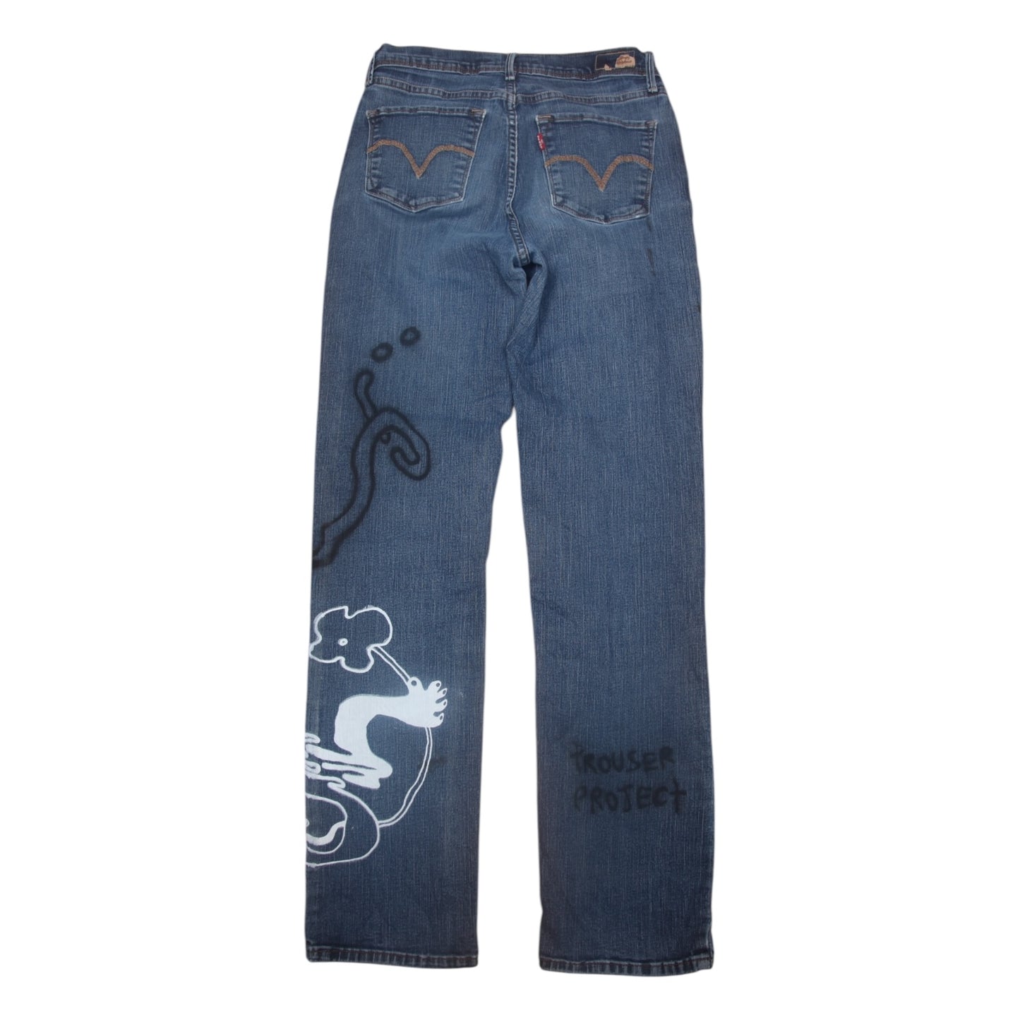 Vintage Hand Printed Levi's Jeans (W28)