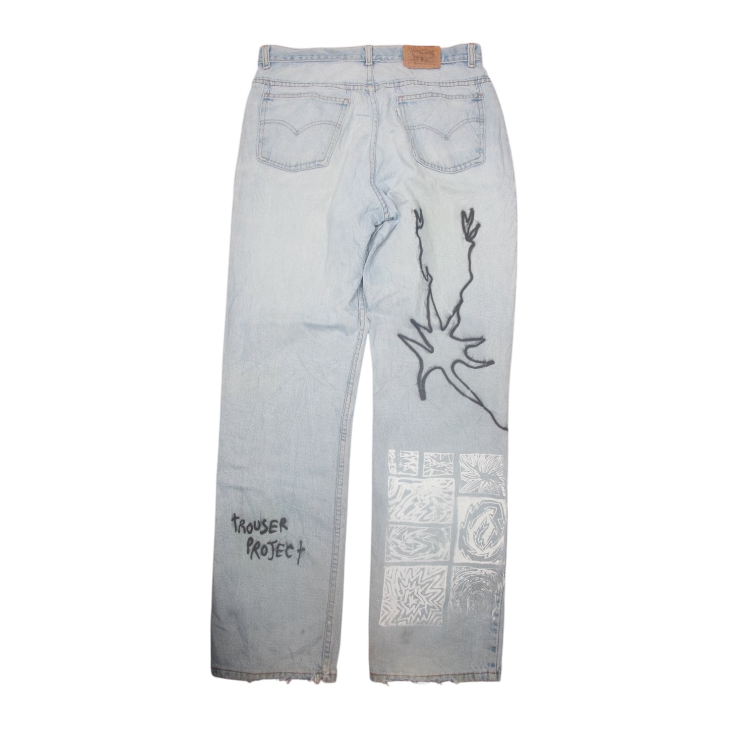 Hand Printed Levi's Jeans (W34)