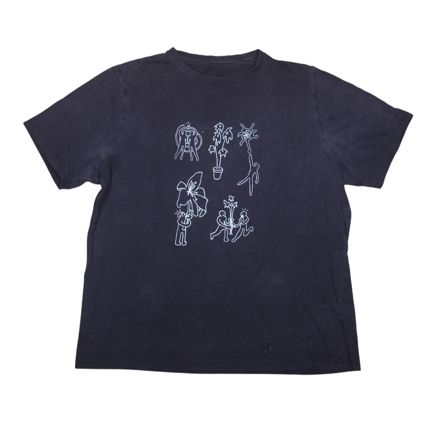 Sustainable Upcycled Graphic Screenprint T-Shirt (XL)