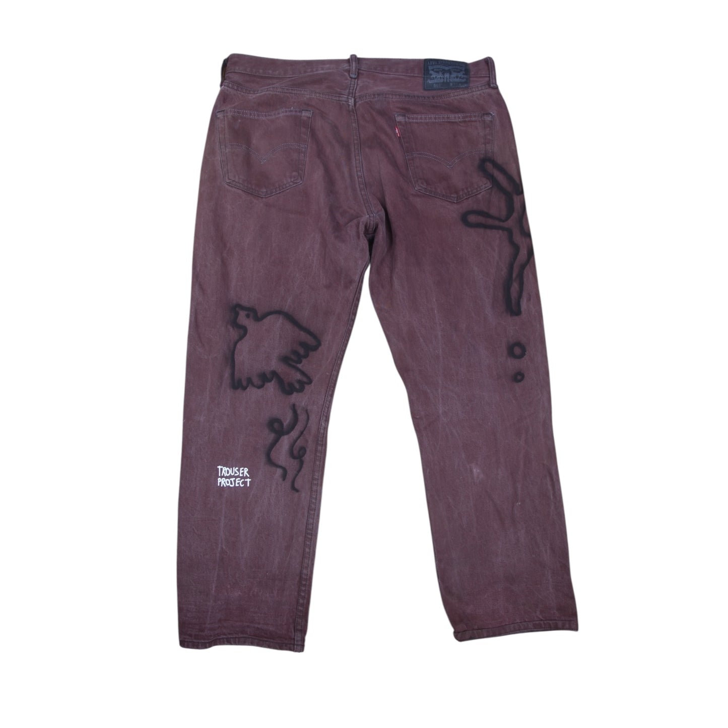Upcycled Brown Levi's Jeans