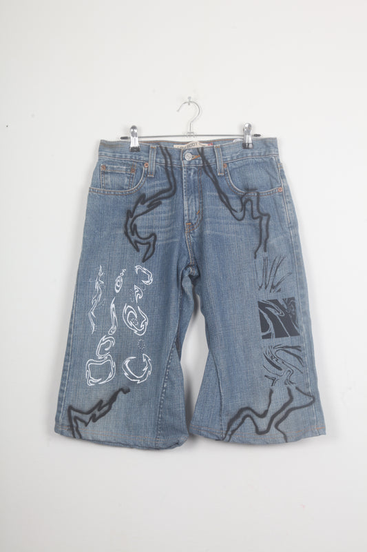 Reworked Levi's Denim Jorts W29