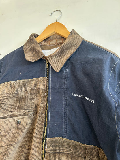 Patchwork Jacket made from Second Hand Trousers (L)