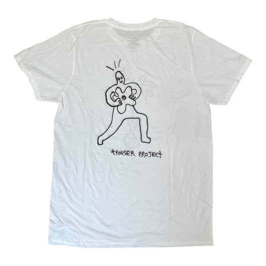 White Upcycled Pre-Loved T-Shirt – Airbrush designs 1of1 (L)