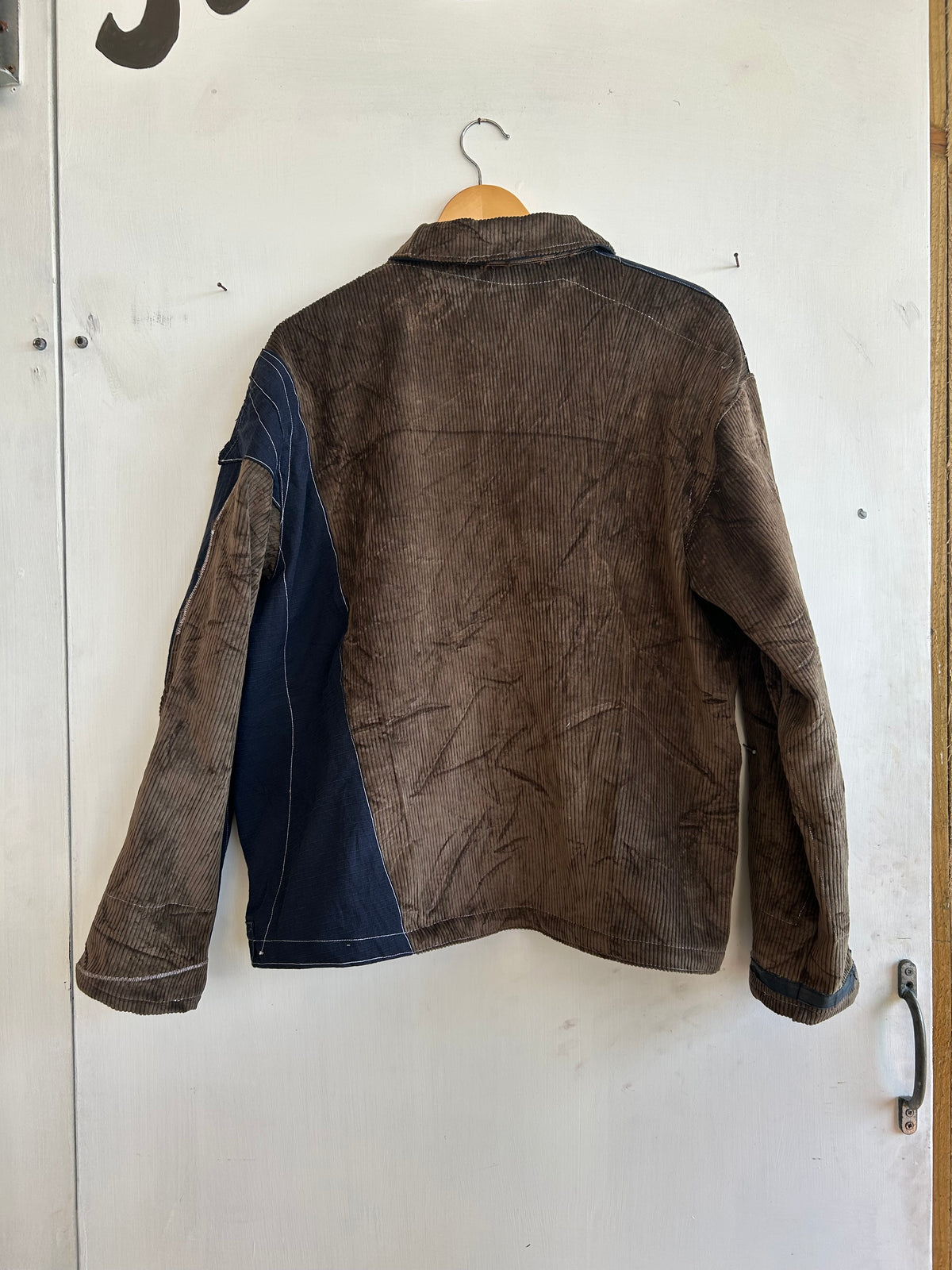 Patchwork Jacket made from Second Hand Trousers (L)