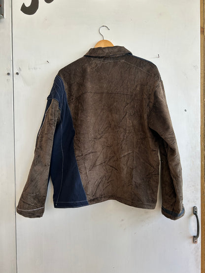 Patchwork Jacket made from Second Hand Trousers (L)