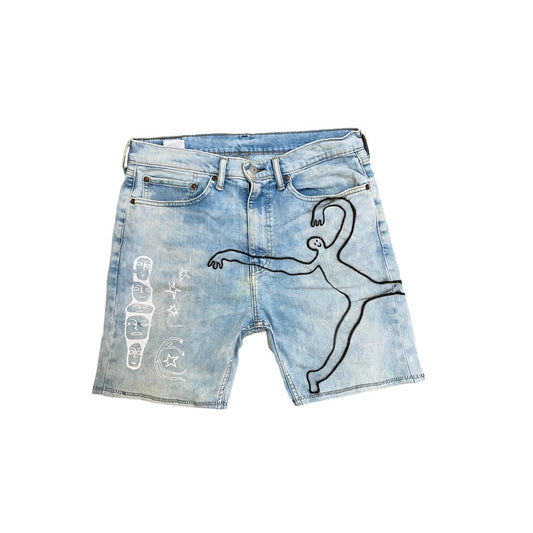 Upcycled Vintage Levi’s Denim Jorts – Reworked (W34")