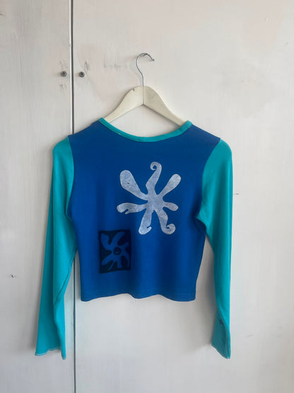 Long Sleeve Screenprint Fitted Tee (UK8/10)